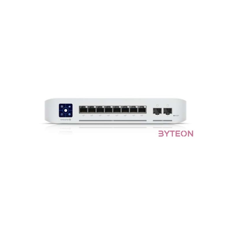 UBIQUITI USW-ENTERPRISE-8-POE UNIFI SWITCH 8x 2.5GB,S RJ45 POE 2x 10GB,S SFP TOUCHSCREEN TOTAL 120W