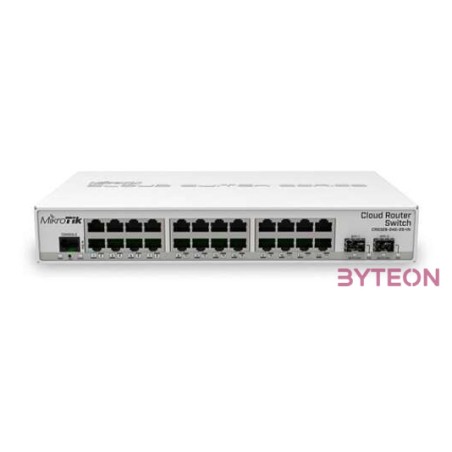 MIKROTIK CRS326-24G-2SIN 24xGig LAN 2xSFP Dual boot Desktop case managed switch