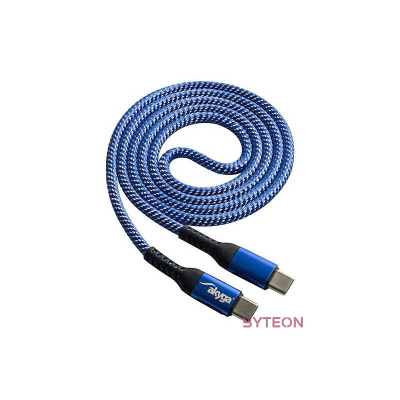 AKYGA Cable USB AK-USB-37 USB type C m , USB type C m ver. 2.0 100W 1.0m