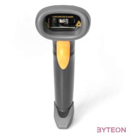DIGITUS 1D Barcode Scanner bi-directional 200scans,sec 2m USB-RJ45 Cable