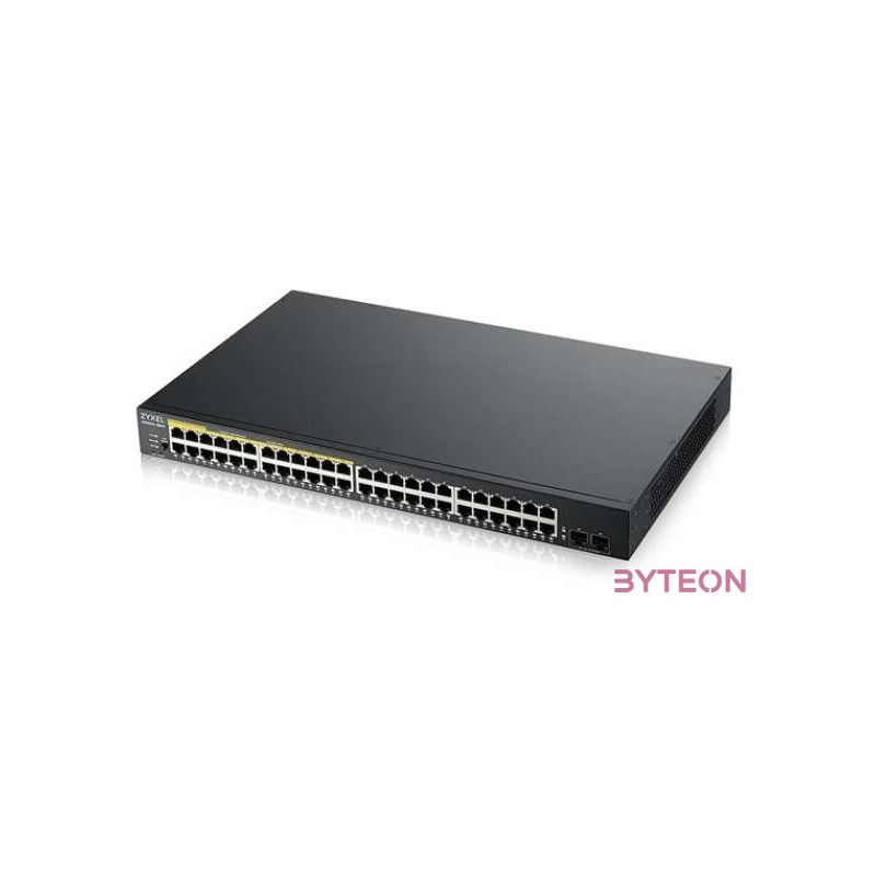 ZyXEL GS1900-48HPv2 48port GbE LAN PoE (170W) smart menedzselhető switch