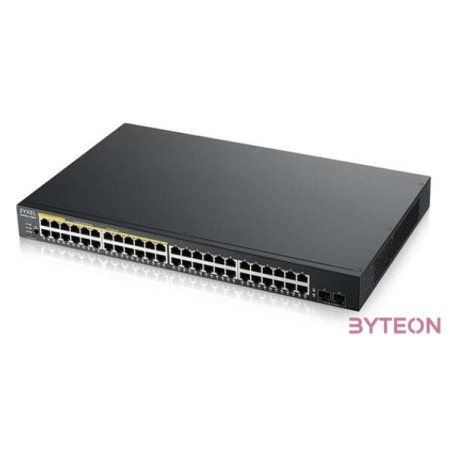 ZyXEL GS1900-48HPv2 48port GbE LAN PoE (170W) smart menedzselhető switch