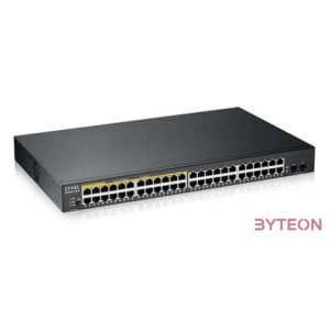 ZyXEL GS1900-48HPv2 48port GbE LAN PoE (170W) smart menedzselhető switch