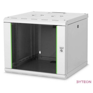 DIGITUS 19inch Wall Cabinet 9HE SoHoline RAL7035 grey without tray H509xB600XT600mm