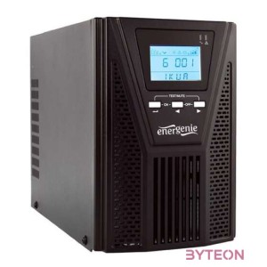 ENERGENIE EG-UPSO-1000 online UPS 1000VA 1x Schuko 3x IEC LCD display black colour