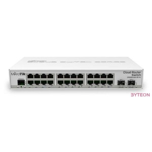 MIKROTIK CRS326-24G-2SIN 24xGig LAN 2xSFP Dual boot Desktop case managed switch