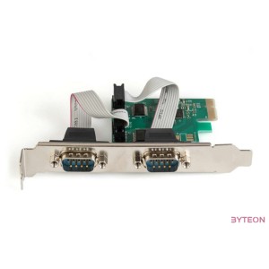 DIGITUS PCIexpress card 2xserial DB9 MCS9901 chipset incl.2 LP bracket
