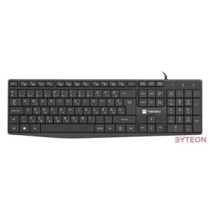 NATEC Keyboard Nautilus Slim HU layout black