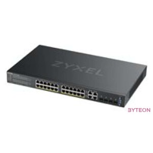 ZYXEL GS2220-28HP EU region 24-port GbE L2 PoE Switch with GbE Uplink 1 year NCC Pro pack license bundled