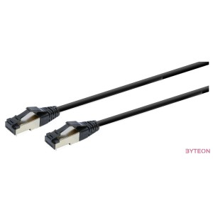 GEMBIRD PP8-LSZHCU-BK-1.5M S,FTP Cat. 8 LSZH patch cord black 1.5m