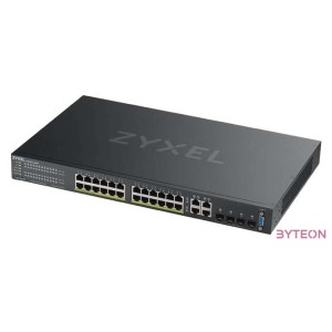 ZYXEL GS2220-28HP EU region 24-port GbE L2 PoE Switch with GbE Uplink 1 year NCC Pro pack license bundled