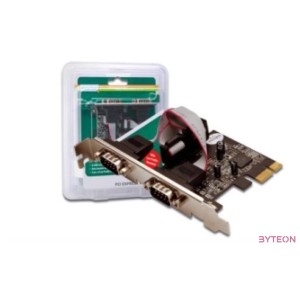 DIGITUS PCIexpress card 2xserial DB9 MCS9901 chipset incl.2 LP bracket