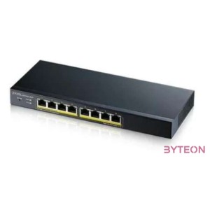 ZYXEL GS1900-8HP 8-port GbE L2 PoE Smart Switch 802.3at desktop fanless 70 Watt