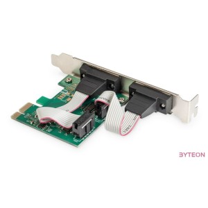 DIGITUS PCIexpress card 2xserial DB9 MCS9901 chipset incl.2 LP bracket