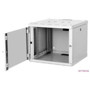 DIGITUS 19inch Wall Cabinet 9HE SoHoline RAL7035 grey without tray H509xB600XT600mm