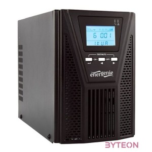 ENERGENIE EG-UPSO-1000 online UPS 1000VA 1x Schuko 3x IEC LCD display black colour