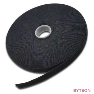 DIGITUS Hook-and-loop fastener tape fabric 10m x 15mm x 2.6mm on roll bl