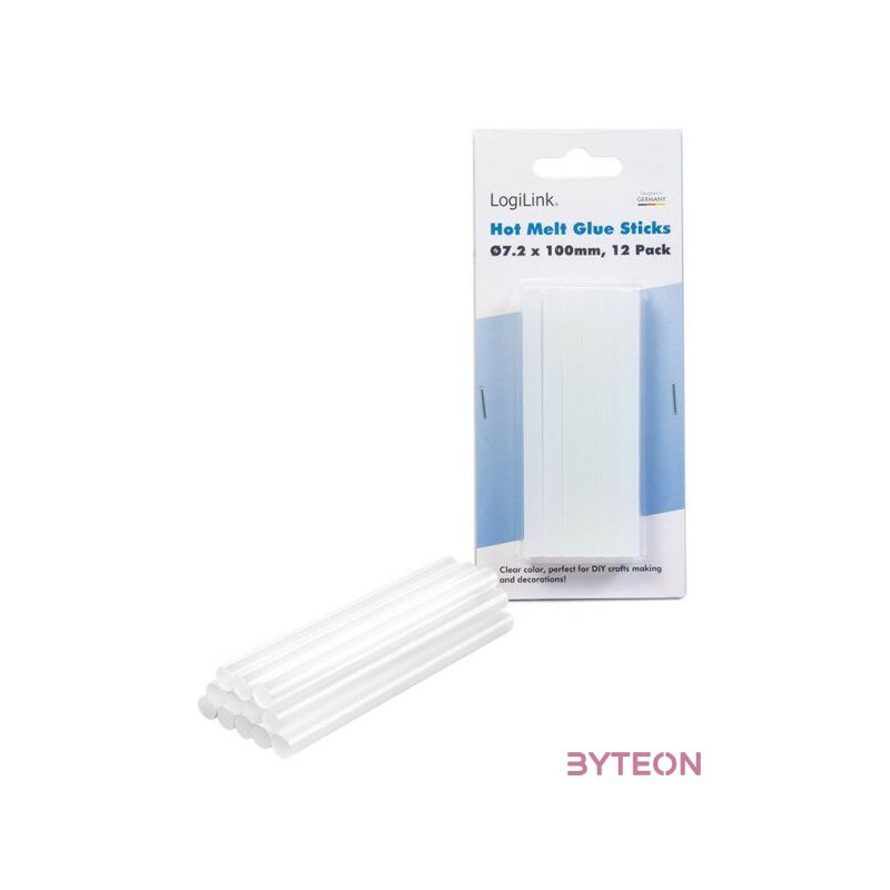 Logilink ragasztó pisztpoly rudak O7,2 mm, 12 db, alkalmas WZ0050