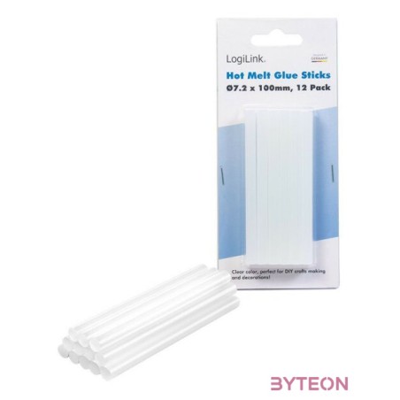 Logilink ragasztó pisztpoly rudak O7,2 mm, 12 db, alkalmas WZ0050