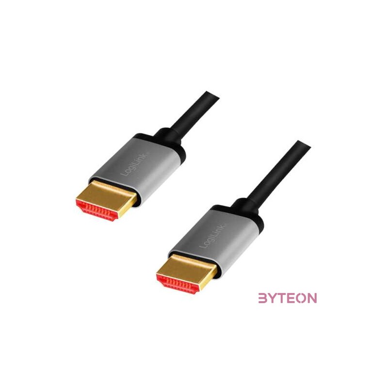Logilink HDMI kábel, A,M - A,M, 8K,60 Hz, alu, 3 m