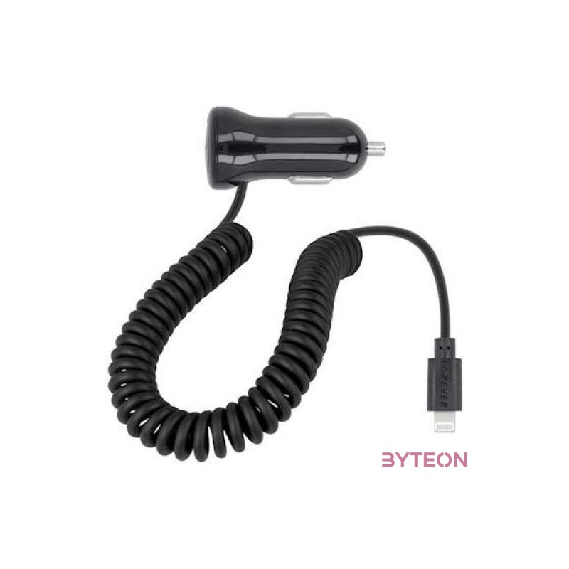 Forever M-01 Autós tölto iPhone-hoz 8-PIN 2,1A, fekete