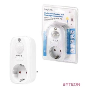 Logilink Aljzatadapter mozgásérzékelővel, 1x CEE 7,3