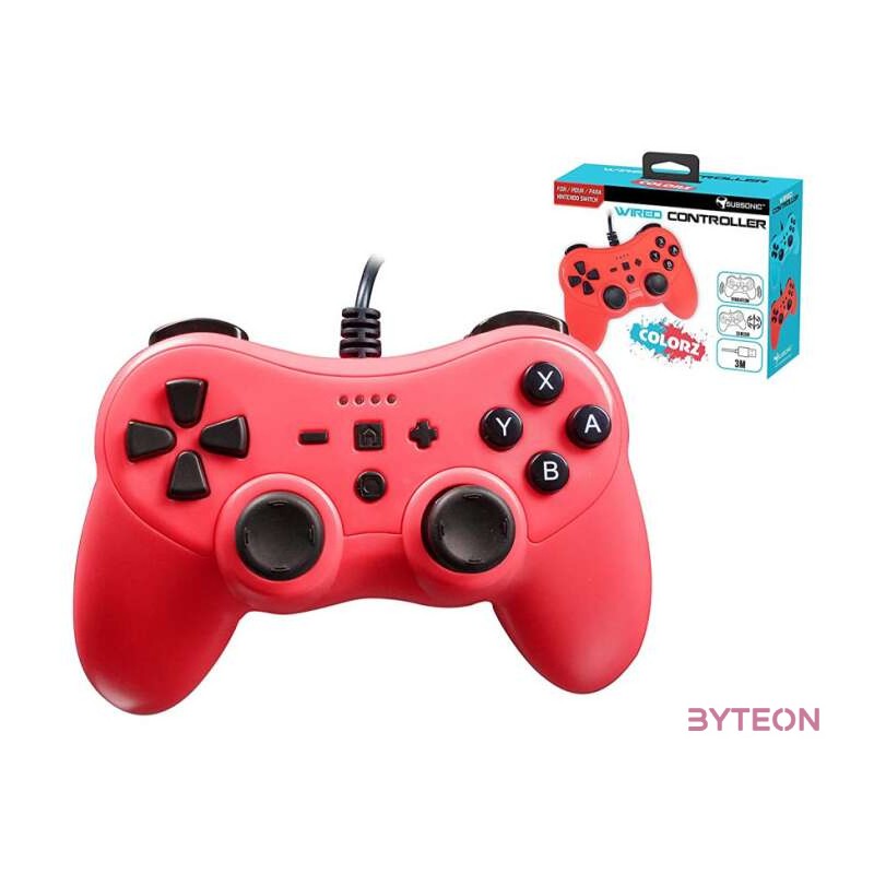 SUBSONIC SWITCH Nintendo Switch Piros Kontroller