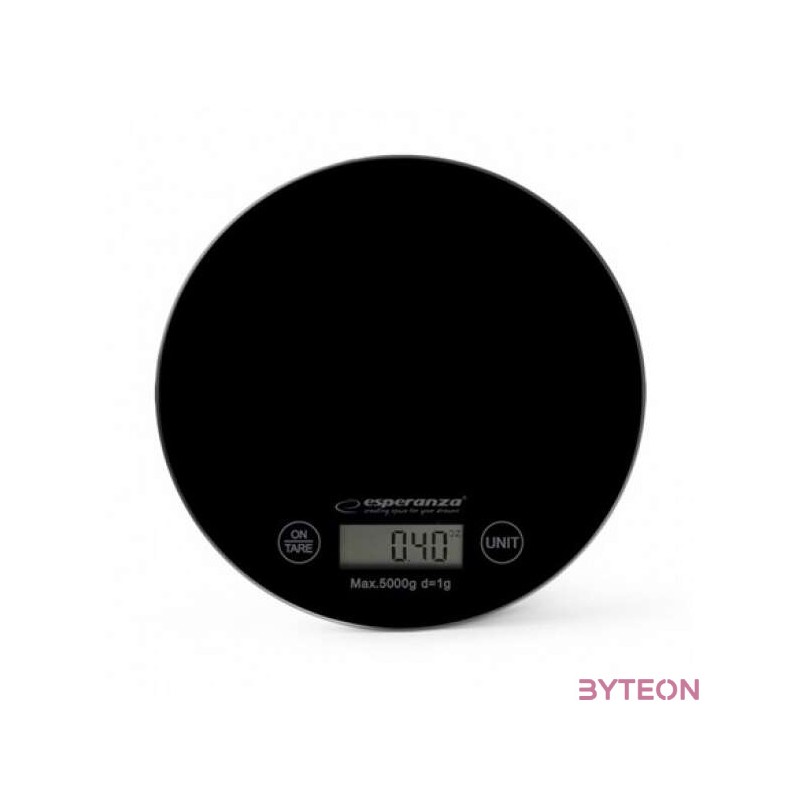 Esperanza Mango konyhai mérleg, fekete