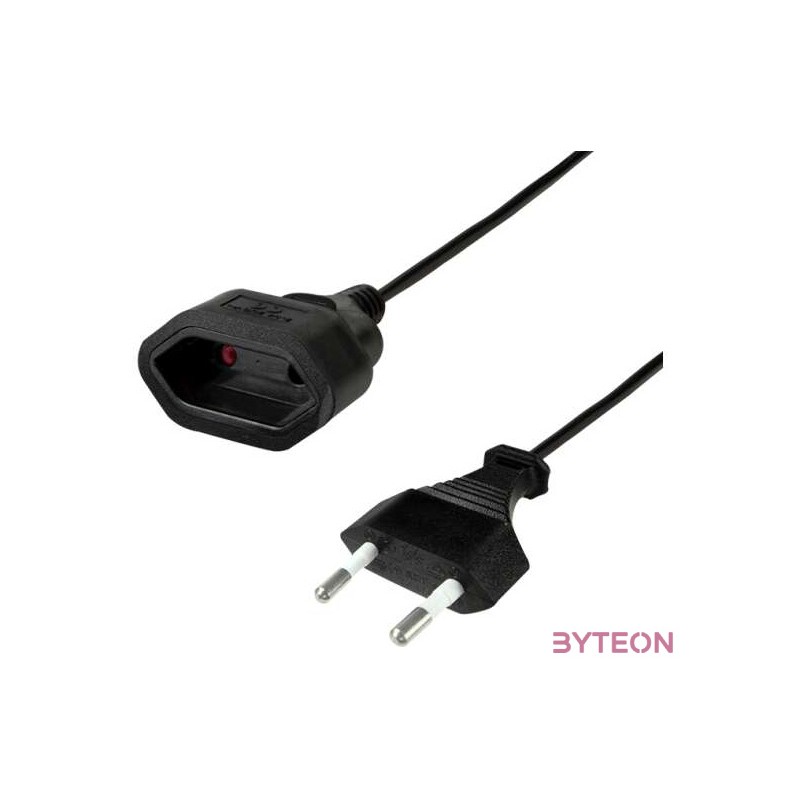 Logilink Tápkábel hosszabbító, CEE7,16, 0,2 m