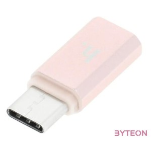 HOCO adapter Micro és C típus rózsaarany