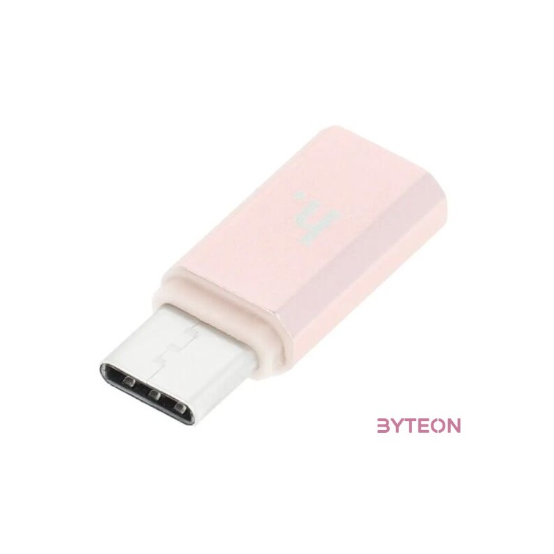 HOCO adapter Micro és C típus rózsaarany