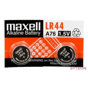 Maxell LR44 5x2 csomag (tépheto bliszter) 1,5V alkáli gombelem