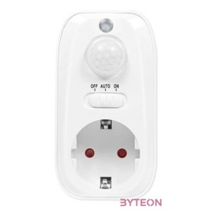 Logilink Aljzatadapter mozgásérzékelővel, 1x CEE 7,3