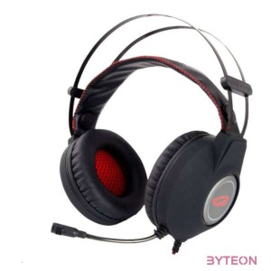 Esperanza Nightcrawler Gamer mikrofonos fejhallgató, fekete-piros