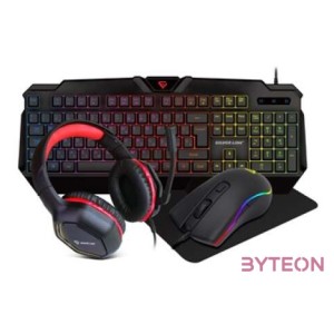 Silverline CM120 gaming combo szett 4in1 magyar billentyűzettel