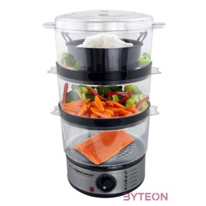 Esperanza Volcano elektromos párológép, 400 W, fekete-ezüst