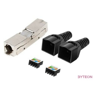 LANBERG 2x RJ-45 FTP cat 6 plug 8P8C tool-less adapter