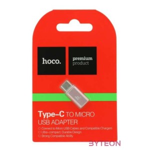 HOCO adapter Micro és C típus rózsaarany