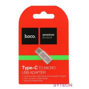 HOCO adapter Micro és C típus rózsaarany