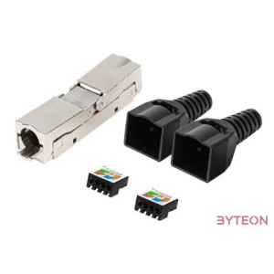 LANBERG 2x RJ-45 FTP cat 6 plug 8P8C tool-less adapter