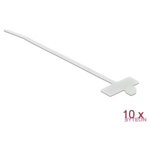 Delock Kábelkötöző címkével Hx 100 x Sz 2,5 mm, 10 darab fehér