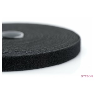 DIGITUS Hook-and-loop fastener tape fabric 10m x 15mm x 2.6mm on roll bl