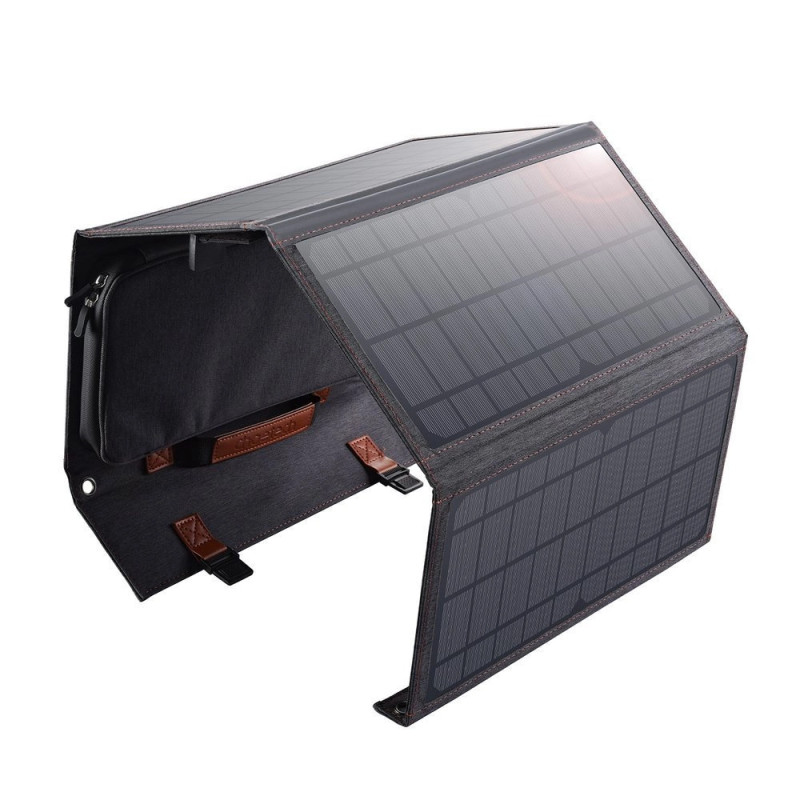 Foldable solar charger Choetech SC006 36W 1xUSB QC, 1xUSB-C PD (grey)