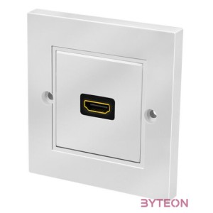 Logilink HDMI fali lemez csatlakozóval HDMI aljzat, 1 portos, fehér