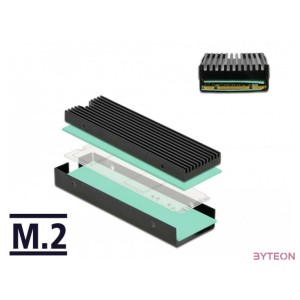 Delock Hűtőborda M.2 SSD 2280-hoz, fekete