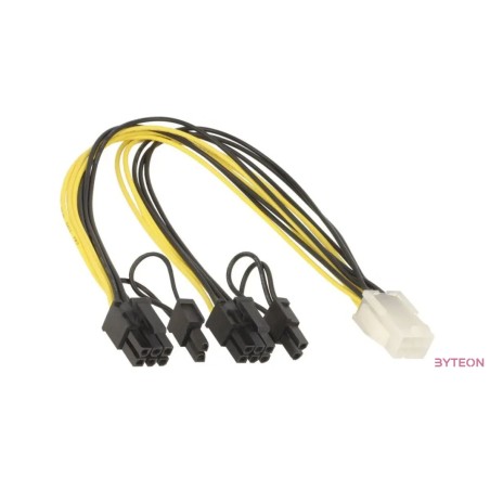 Delock 83433 PCI Express táp 6pin anya - 2x 8pin apa