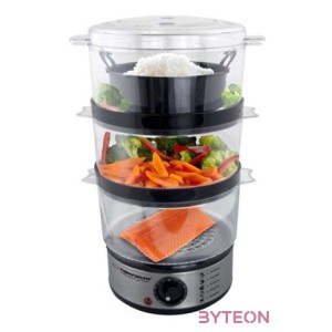 Esperanza Volcano elektromos párológép, 400 W, fekete-ezüst