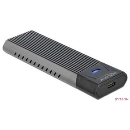 Delock Külső USB Type-C kombinált ház M.2 NVMe PCIe vagy SATA SSD eszközhöz - szerszám mentes