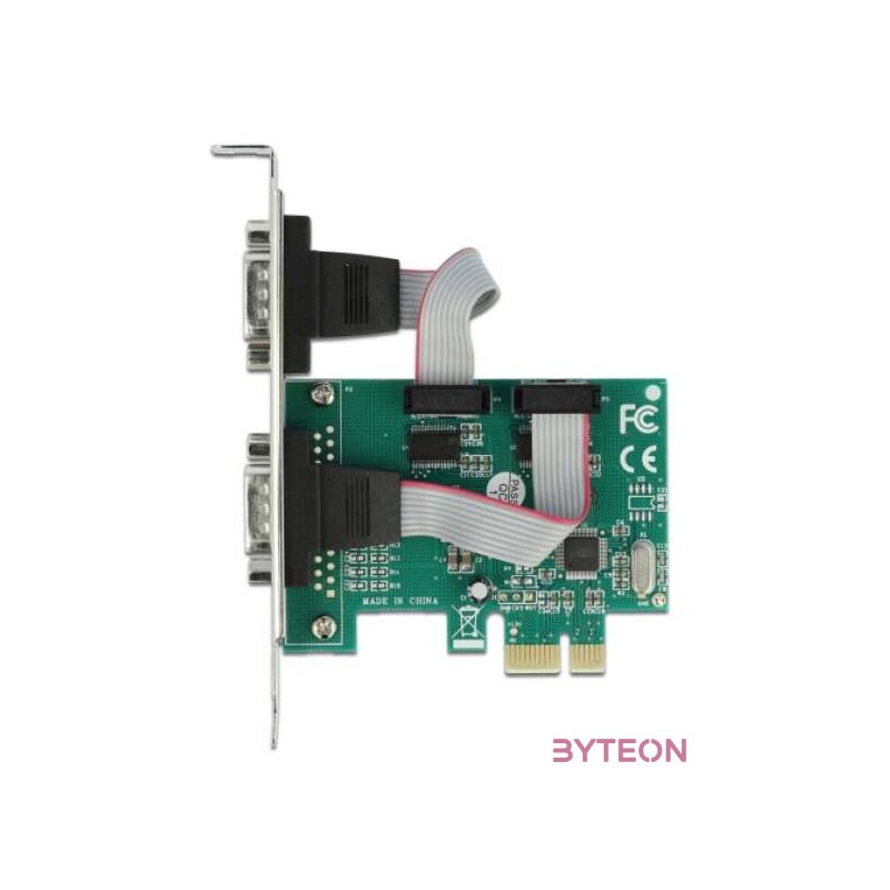 Delock PCI Express Kártya  2 x RS-232 soros csatlakozó