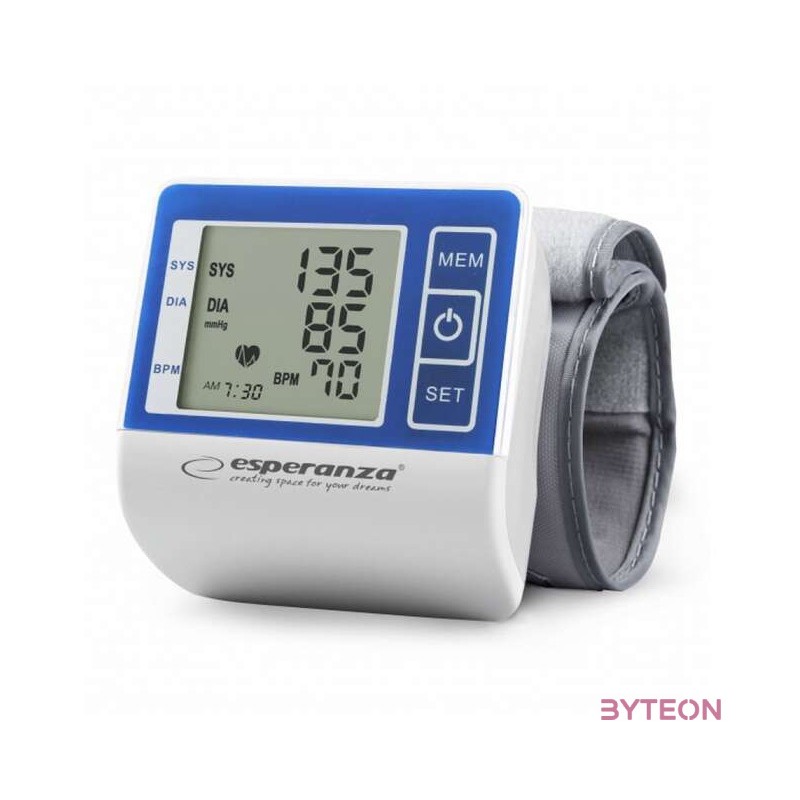 Esperanza Vigor csuklós vérnyomásmérő, kék